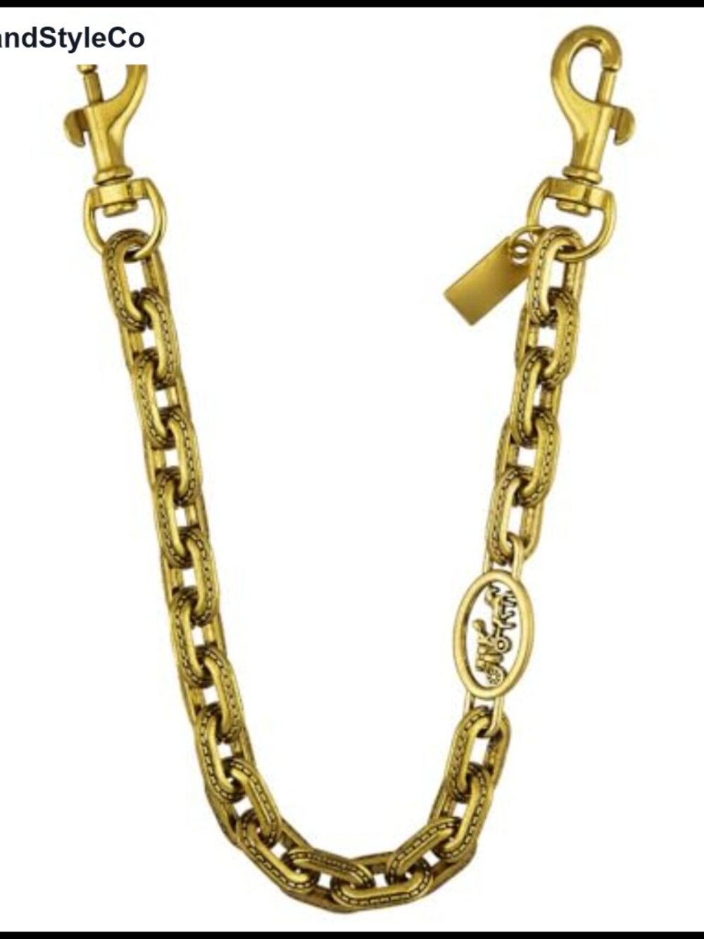 Vintage Gold Purse Chain Bag Charm Crossbody Extender Clip On